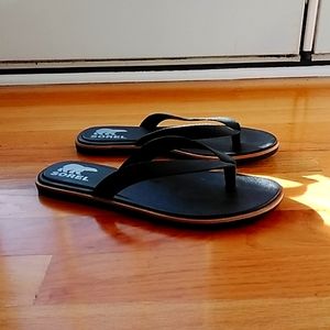 Sorel sandals womens black